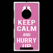 Coque Nokia Lumia 830 Keep Calm Hurry up Rose