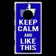 Coque Nokia Lumia 830 Keep Calm Like This Bleu