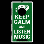 Coque Nokia Lumia 830 Keep Calm Listen music Vert