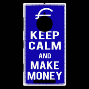 Coque Nokia Lumia 830 Keep Calm Make money Bleu