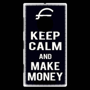 Coque Nokia Lumia 830 Keep Calm Make money Noir