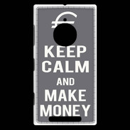 Coque Nokia Lumia 830 Keep Calm Make money Gris