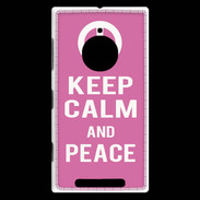 Coque Nokia Lumia 830 Keep Calm Peace Rose