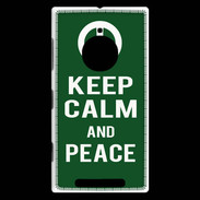 Coque Nokia Lumia 830 Keep Calm Peace Vert