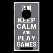 Coque Nokia Lumia 830 Keep Calm Play games Gris