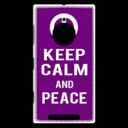 Coque Nokia Lumia 830 Keep Calm Peace Violet