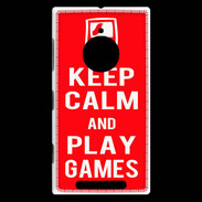 Coque Nokia Lumia 830 Keep Calm Play games Rouge