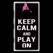 Coque Nokia Lumia 830 Keep Calm Play on Noir