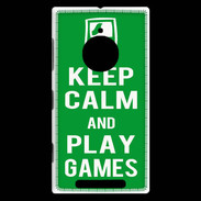 Coque Nokia Lumia 830 Keep Calm Play games Vert