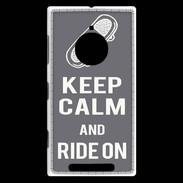 Coque Nokia Lumia 830 Keep Calm Ride on Gris