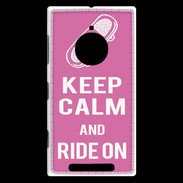 Coque Nokia Lumia 830 Keep Calm Ride on Rose