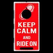 Coque Nokia Lumia 830 Keep Calm Ride on Rouge