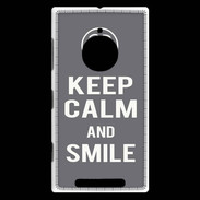 Coque Nokia Lumia 830 Keep Calm Smile Gris