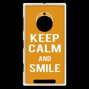 Coque Nokia Lumia 830 Keep Calm Smile Orange