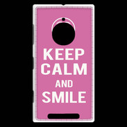 Coque Nokia Lumia 830 Keep Calm Smile Rose