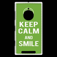 Coque Nokia Lumia 830 Keep Calm Smile Vert