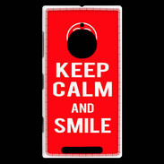 Coque Nokia Lumia 830 Keep Calm Smile Rouge