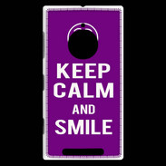 Coque Nokia Lumia 830 Keep Calm Smile Violet