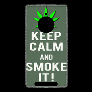 Coque Nokia Lumia 830 Keep Calm Smoke it Gris