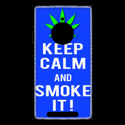 Coque Nokia Lumia 830 Keep Calm Smoke it Bleu