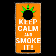 Coque Nokia Lumia 830 Keep Calm Smoke it Orange