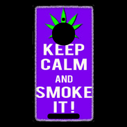 Coque Nokia Lumia 830 Keep Calm Smoke it Violet