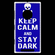 Coque Nokia Lumia 830 Keep Calm Stay dark Bleu