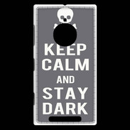Coque Nokia Lumia 830 Keep Calm Stay dark Gris