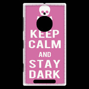 Coque Nokia Lumia 830 Keep Calm Stay dark Rose