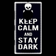 Coque Nokia Lumia 830 Keep Calm Stay dark Noir