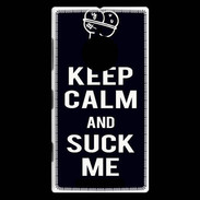 Coque Nokia Lumia 830 Keep Calm Suck me Noir