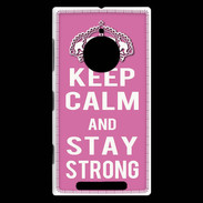 Coque Nokia Lumia 830 Keep Calm Stay strong Rose