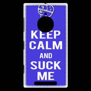 Coque Nokia Lumia 830 Keep Calm Suck me Bleu
