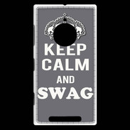 Coque Nokia Lumia 830 Keep Calm Swag Gris