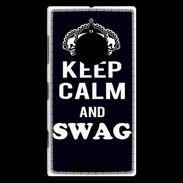 Coque Nokia Lumia 830 Keep Calm Swag Noir