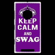 Coque Nokia Lumia 830 Keep Calm Swag Violet