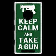 Coque Nokia Lumia 830 Keep Calm Take a gun Vert