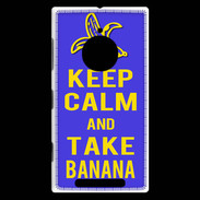 Coque Nokia Lumia 830 Keep Calm Take Banana Bleu