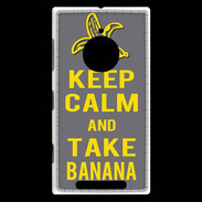 Coque Nokia Lumia 830 Keep Calm Take Banana Gris