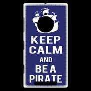Coque Nokia Lumia 830 Keep Calm Be a Pirate Bleu