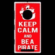 Coque Nokia Lumia 830 Keep Calm Be a Pirate Rouge