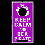 Coque Nokia Lumia 830 Keep Calm Be a Pirate Violet