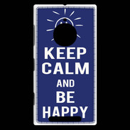Coque Nokia Lumia 830 Keep Calm Be Happy Bleu