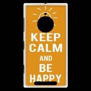 Coque Nokia Lumia 830 Keep Calm Be Happy Orange