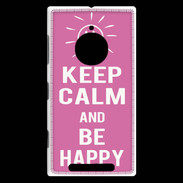 Coque Nokia Lumia 830 Keep Calm Be Happy Rose