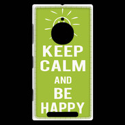 Coque Nokia Lumia 830 Keep Calm Be Happy Vert pomme