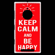 Coque Nokia Lumia 830 Keep Calm Be Happy Rouge