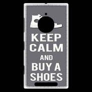 Coque Nokia Lumia 830 Keep Calm Buy Shoes Gris