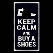 Coque Nokia Lumia 830 Keep Calm Buy Shoes Noir