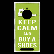 Coque Nokia Lumia 830 Keep Calm Buy Shoes Vert Pomme